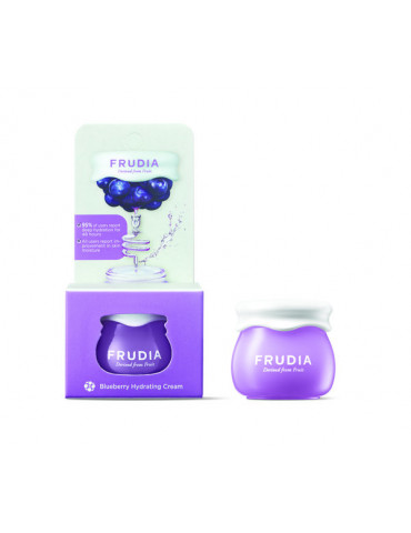 Mitrinošs sejas krēms ar mellenēm FRUDIA Blueberry Hydrating Cream (mini).