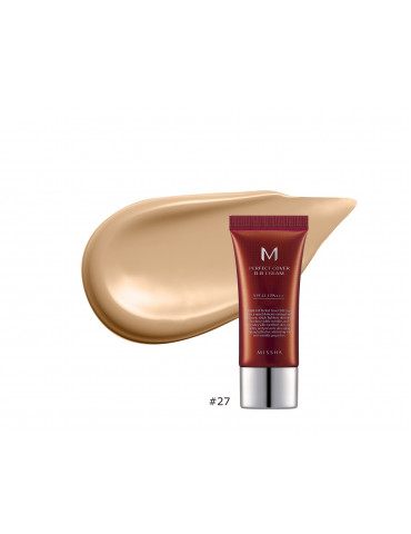 Tonālais BB krēms MISSHA M Perfect Cover BB Cream SPF42 PA+++ [No. 27 Honey Beige].