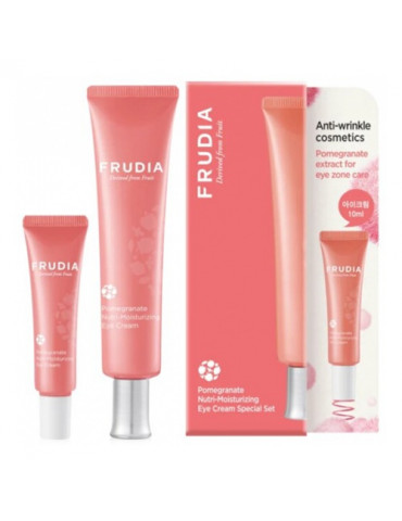 Acu krēmu komplekts ar granātābolu ekstraktu FRUDIA Pomegranate Nutri-Moisturizing Eye Cream.